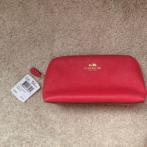 Coach Dark Pink Make-up Bag